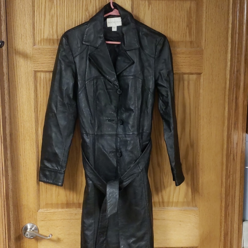 Black leather